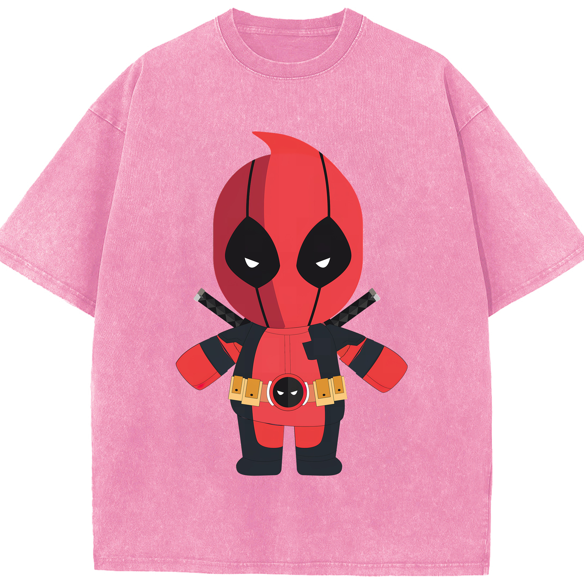 （画像用） Deadpool デッドプール 綿100% ヴィンテージ風 半袖Tシャツ（フロントプリント）